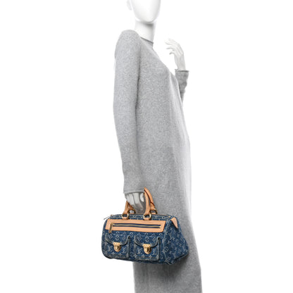 Louis Vuitton Monogram Denim Neo Speedy Blue 2 of 13
