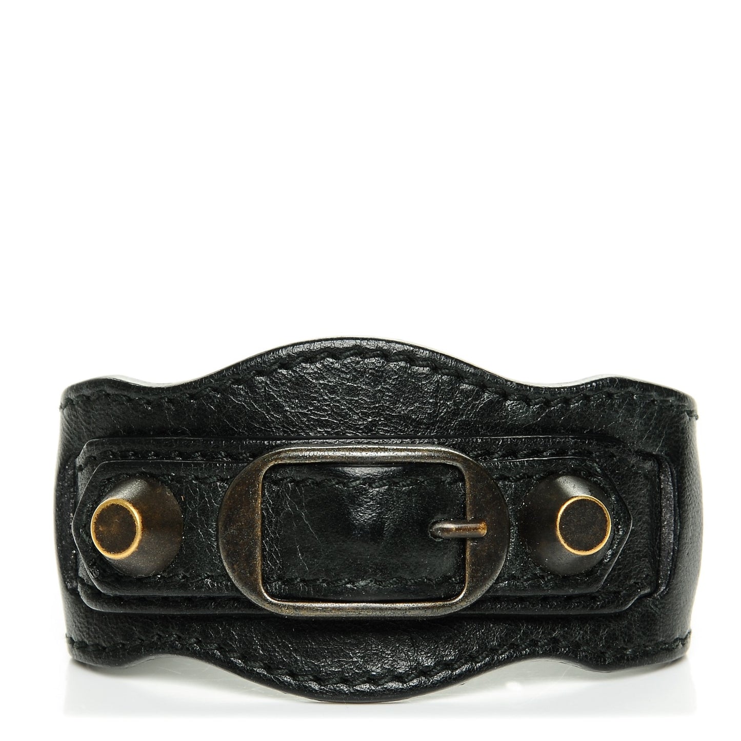 Agneau Arena Classic Hardware Bracelet S Black