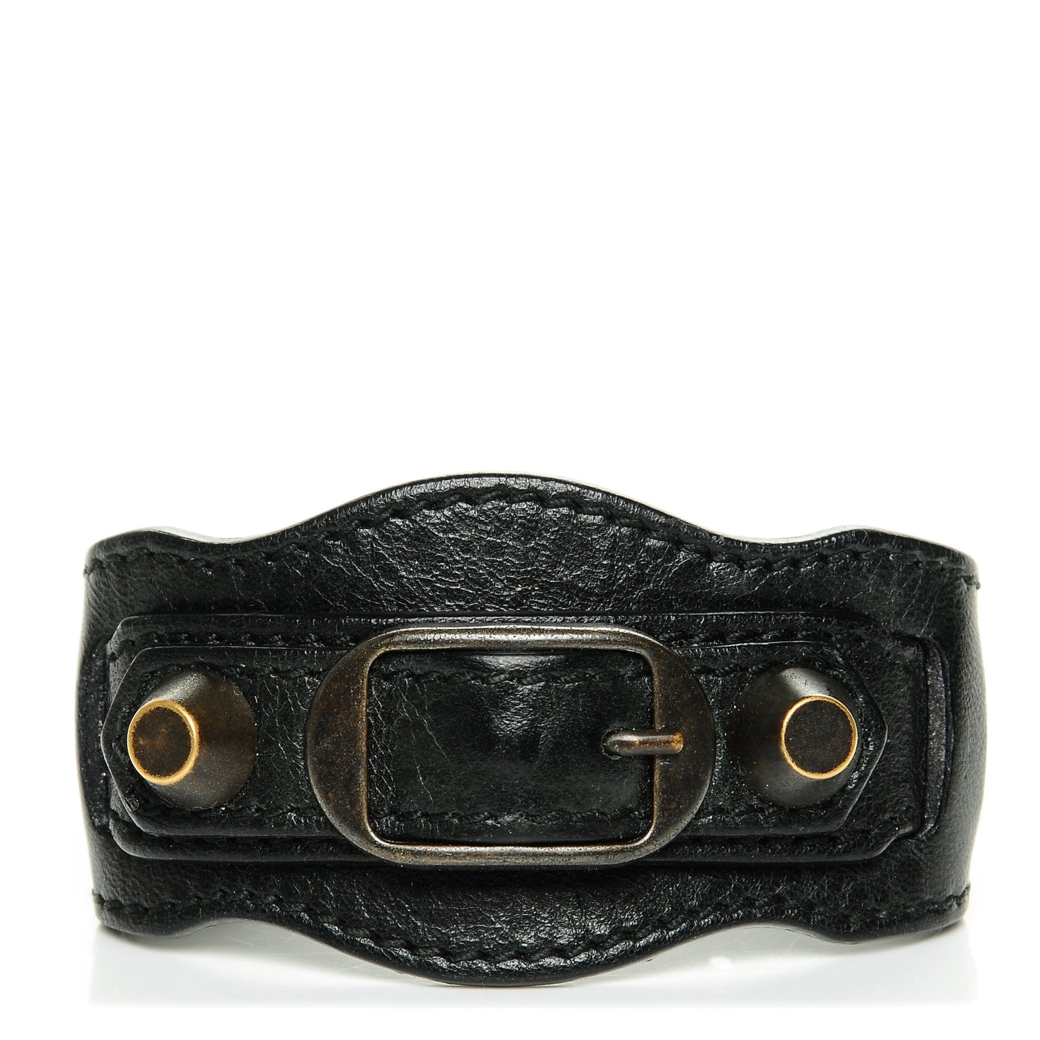 Balenciaga Agneau Arena Classic Hardware Bracelet S Black 1 of 5