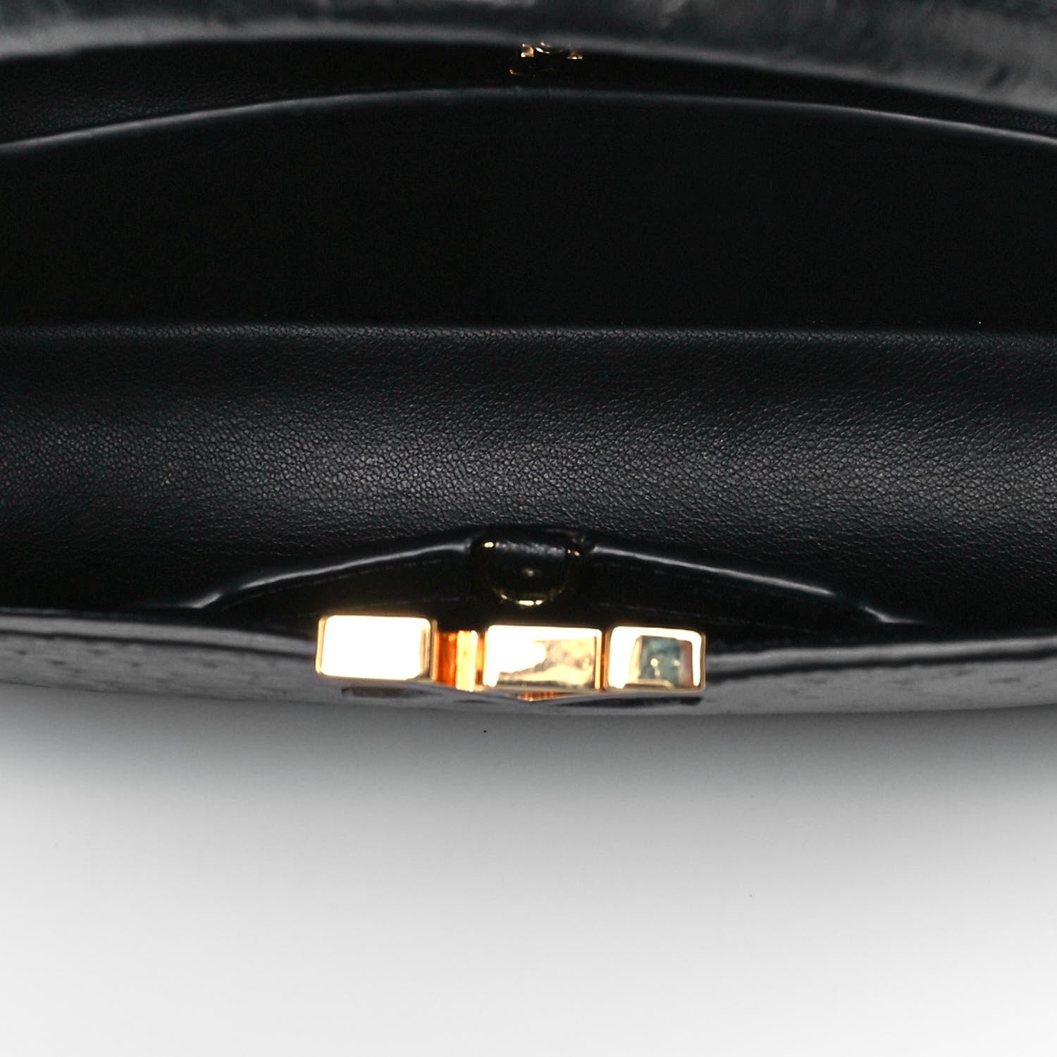 Louis Vuitton Ostrich Capucines MM Black 4 of 9
