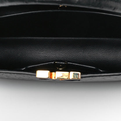 Louis Vuitton Ostrich Capucines MM Black 4 of 9