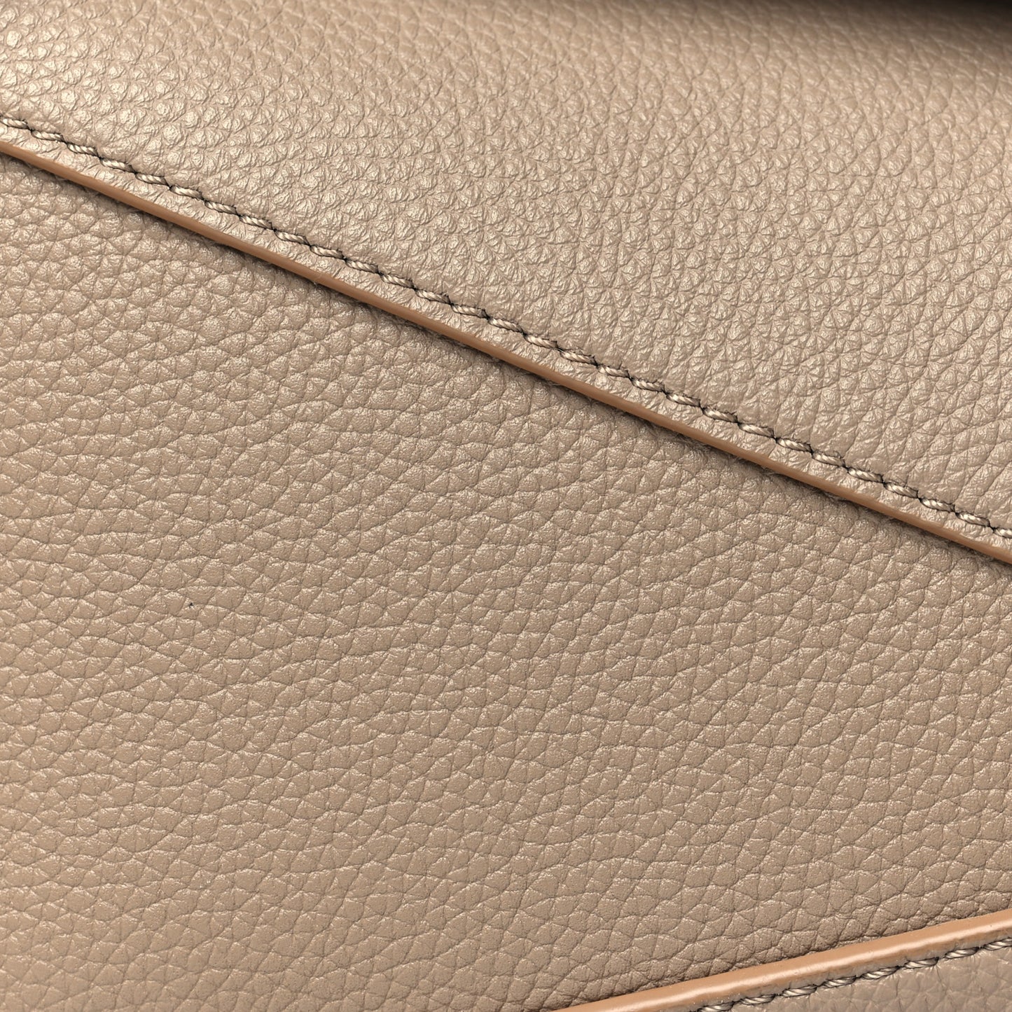 Soft Grained Calfskin Mini Puzzle Edge Bag Sand