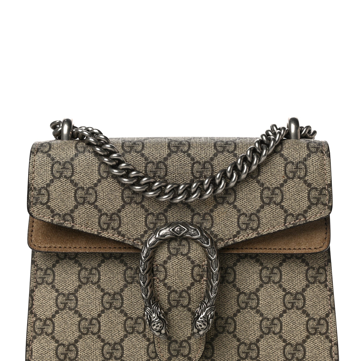 Gucci GG Supreme Monogram Mini Dionysus Shoulder Bag Taupe 8 of 14