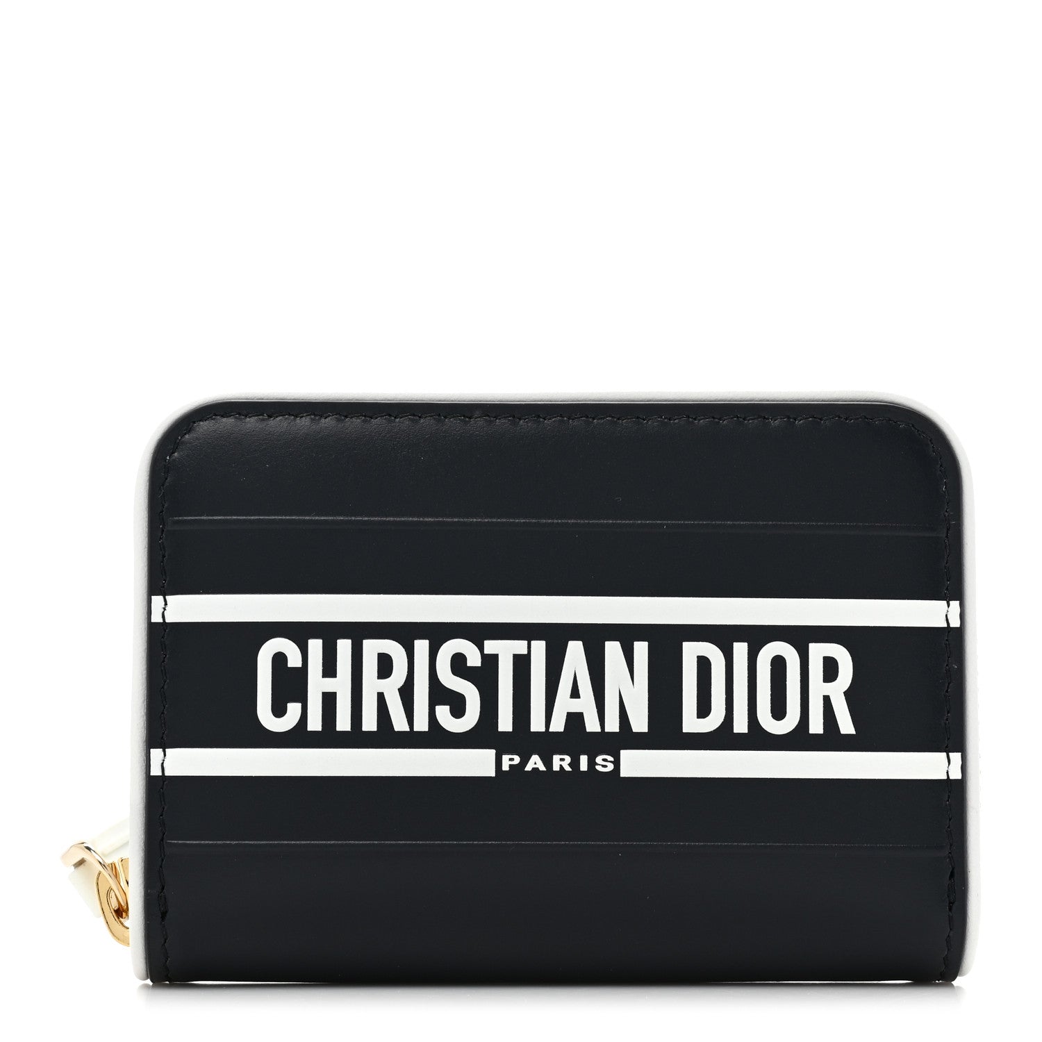 Christian Dior Calfskin Vibe Voyageur Card Holder Blue White 1 of 13