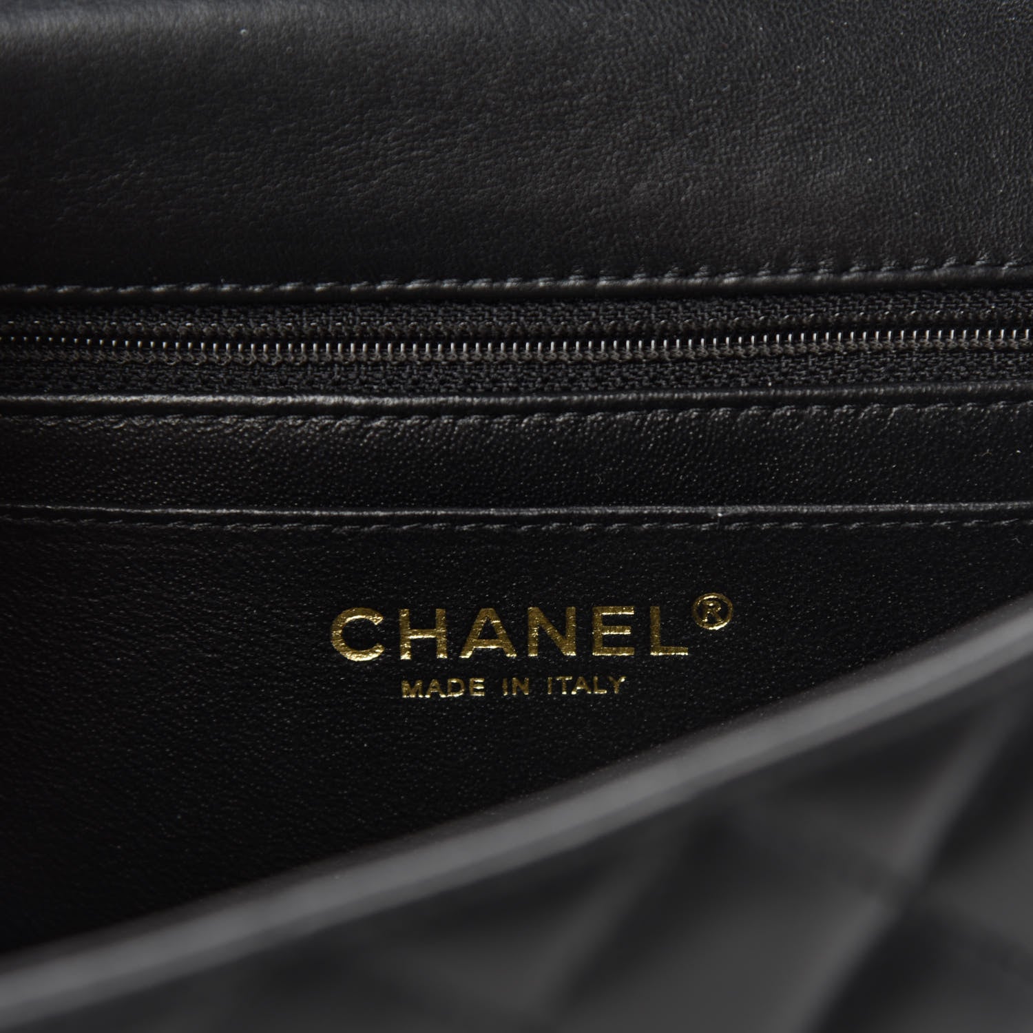 Chanel Lambskin Quilted Mini Rectangular Flap Black 8 of 11