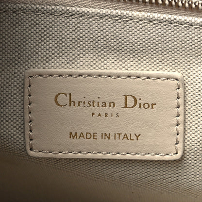 Christian Dior Oblique Chambray Calfskin Small Book Tote With Strap Blue Latte 6 of 10