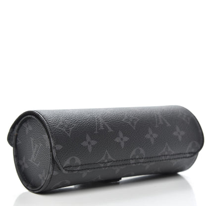 Louis Vuitton Monogram Eclipse 3 Watch Travel Case 3 of 11