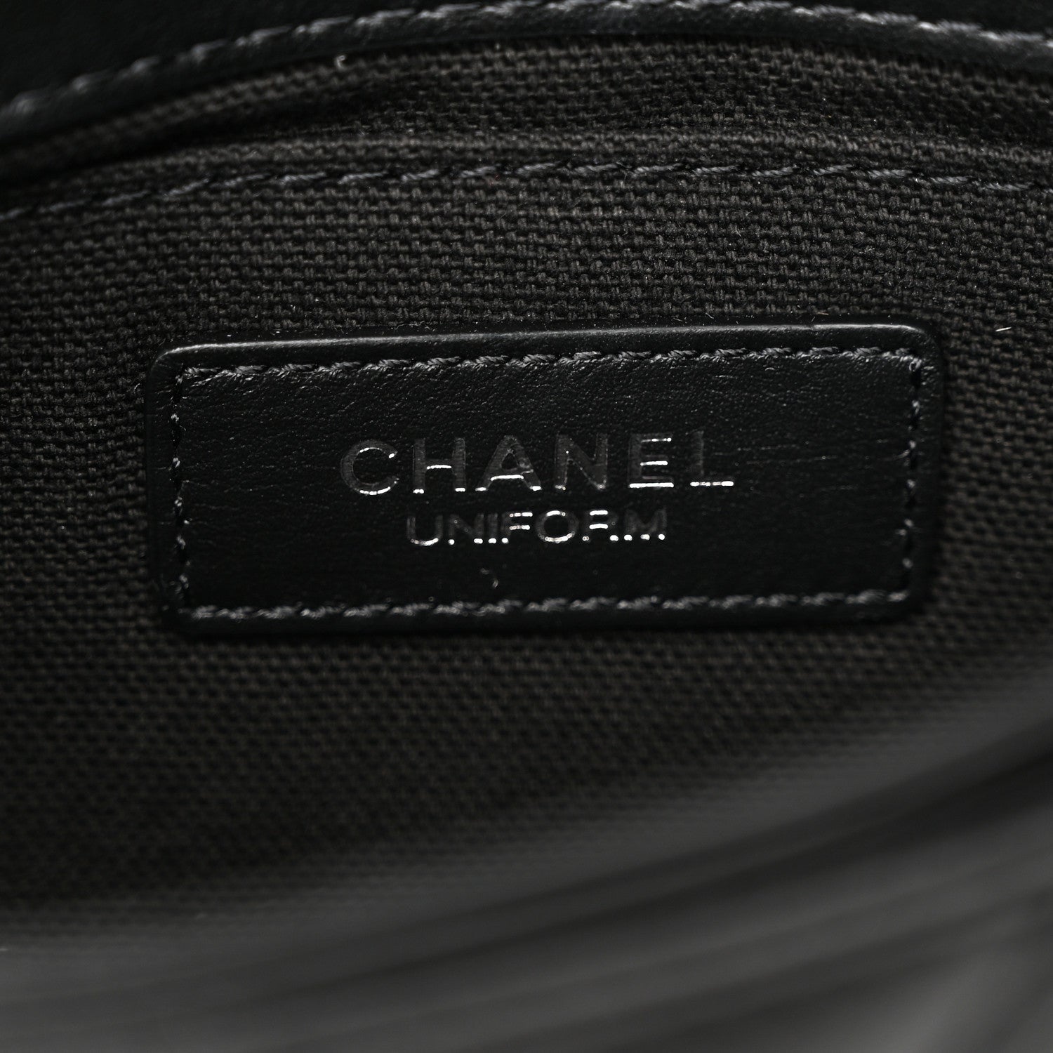 Chanel Calfskin Quilted CC Uniform Flap Belt Bag Black 6 of 11