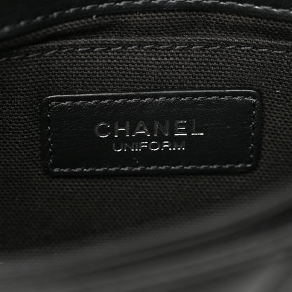 Chanel Calfskin Quilted CC Uniform Flap Belt Bag Black 6 of 11
