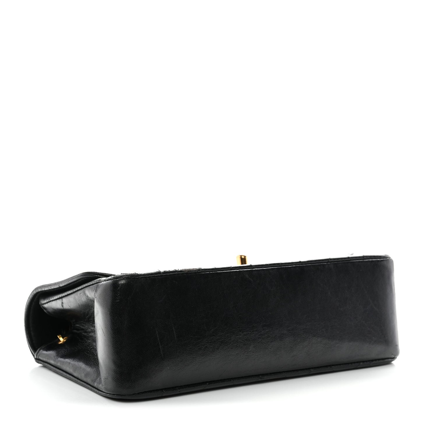 Lambskin Quilted Small Single Flap Black