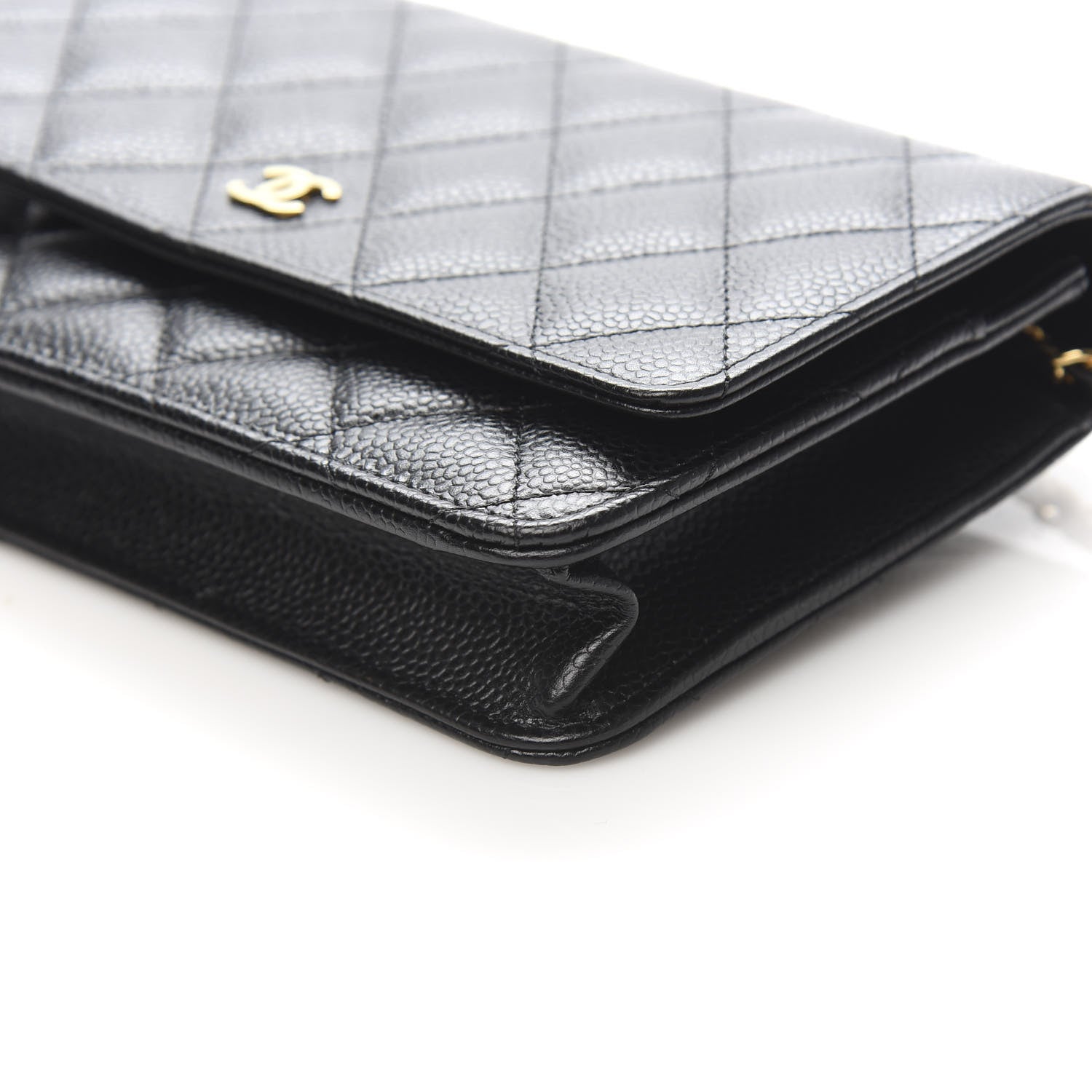 Chanel Caviar Quilted Wallet On Chain WOC Black 10 of 11