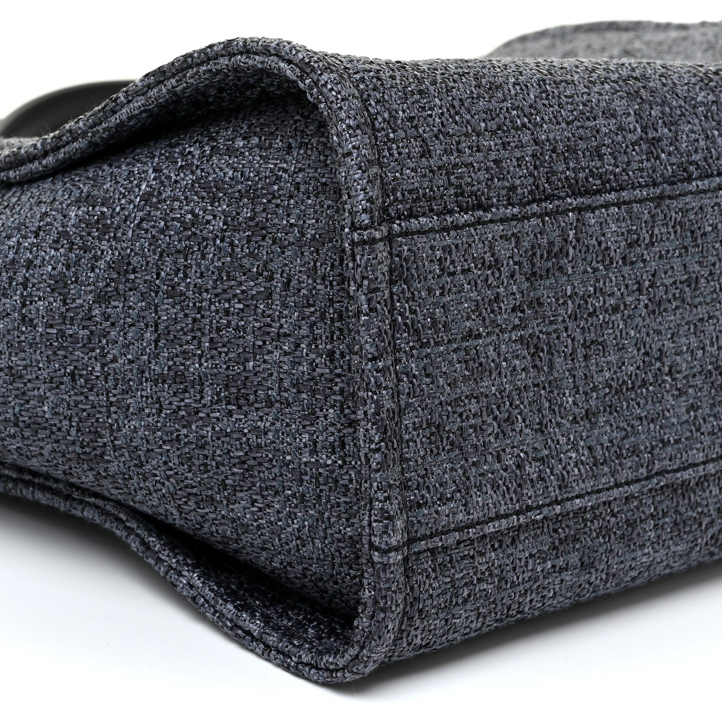 Lurex Boucle Small Deauville Tote Black