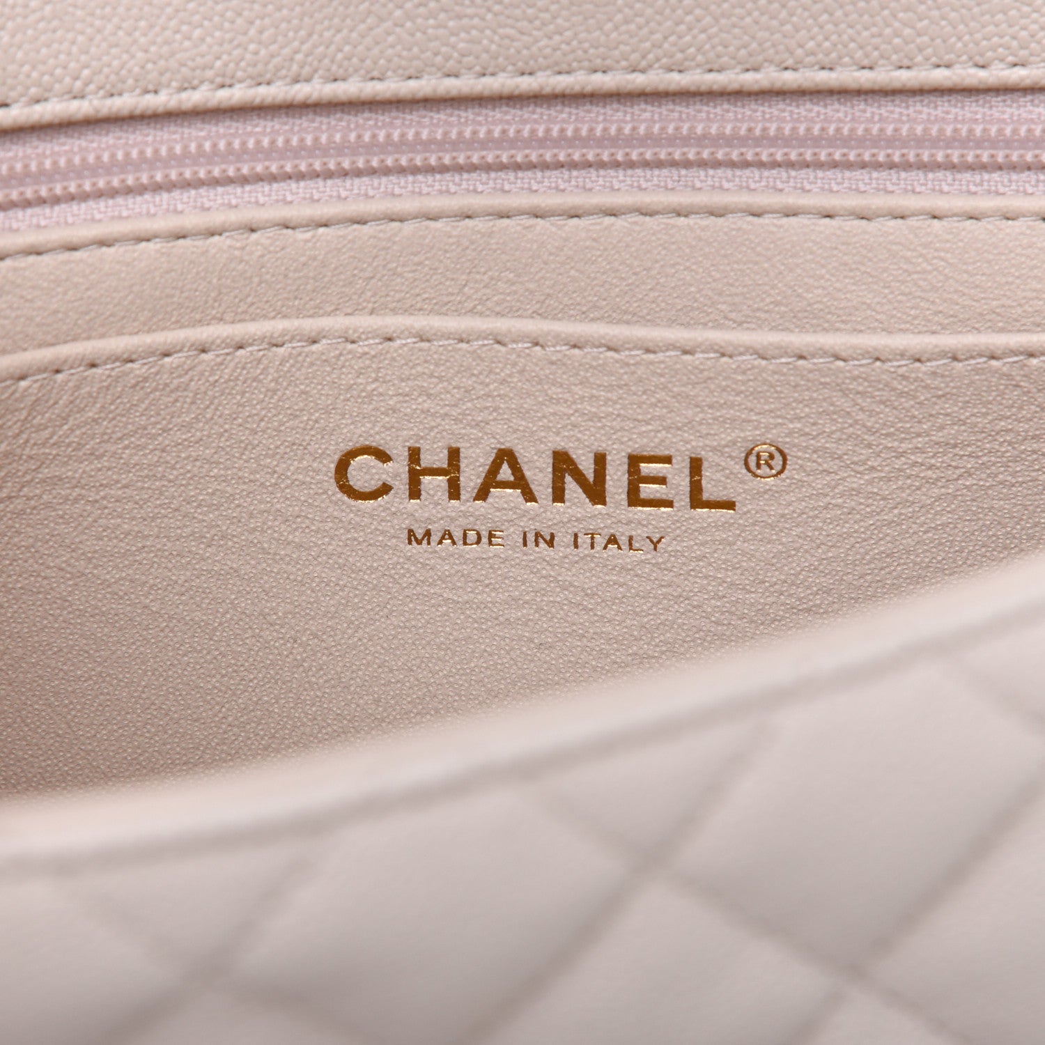 Chanel Caviar Quilted Mini Top Handle Rectangular Flap Beige 8 of 11