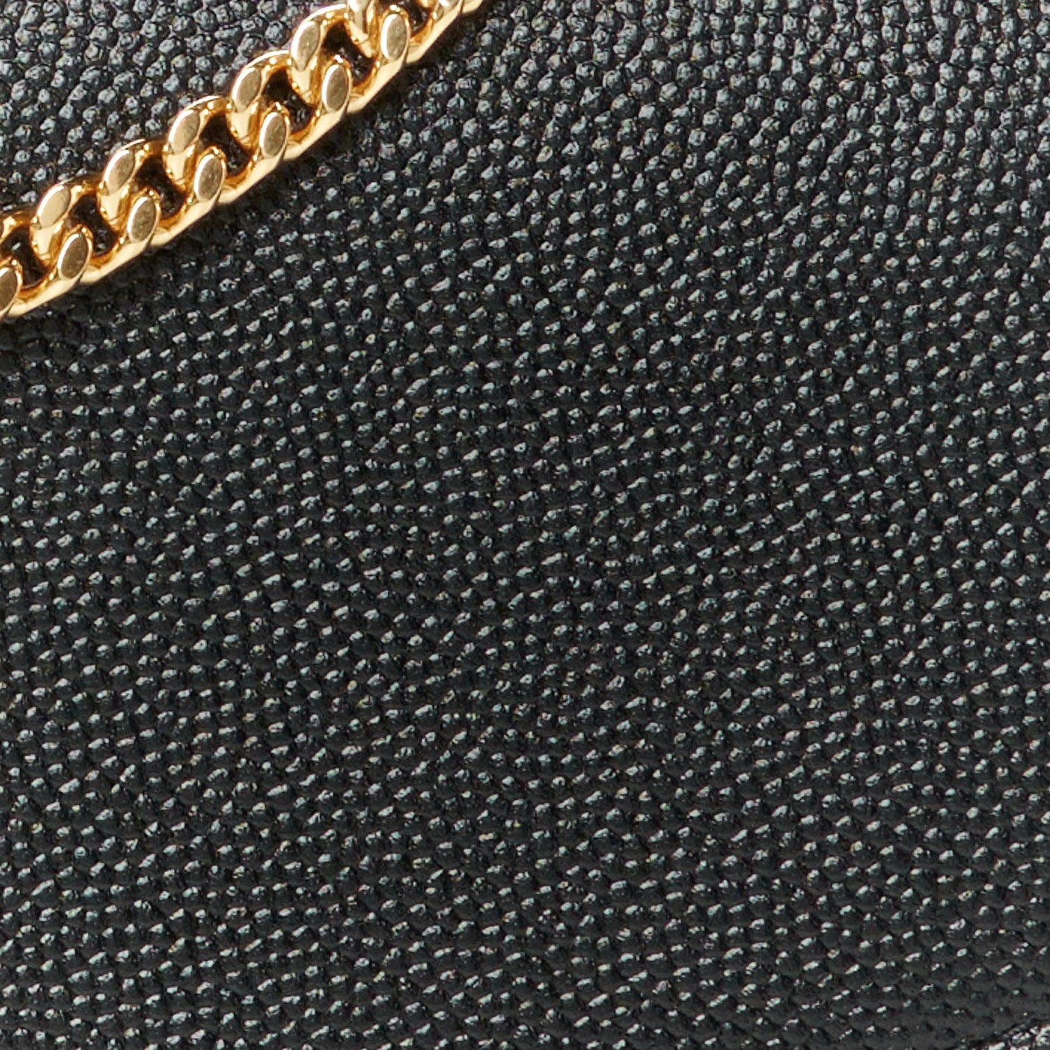 Saint Laurent Grain De Poudre Uptown Chain Wallet Black 14 of 14