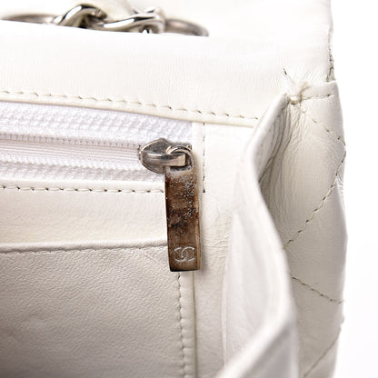 Chanel Lambskin Quilted Jumbo Single Flap White 5 of 19