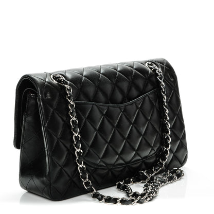 Chanel Lambskin Quilted Medium Double Flap Black 3 of 7