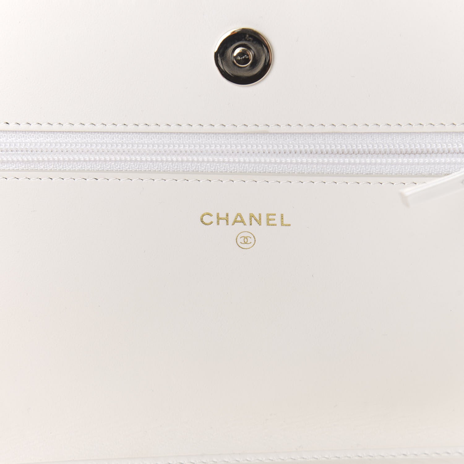 Chanel Caviar Quilted Boy Wallet On Chain WOC White 8 of 12