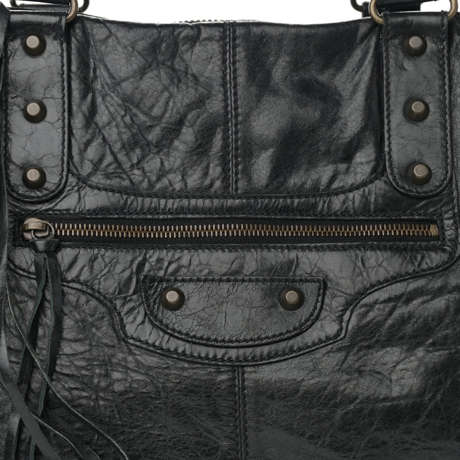 Balenciaga Chevre Classic Hardware Weekender Black 8 of 12