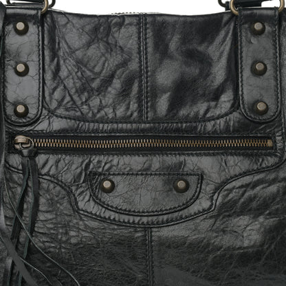 Balenciaga Chevre Classic Hardware Weekender Black 8 of 12