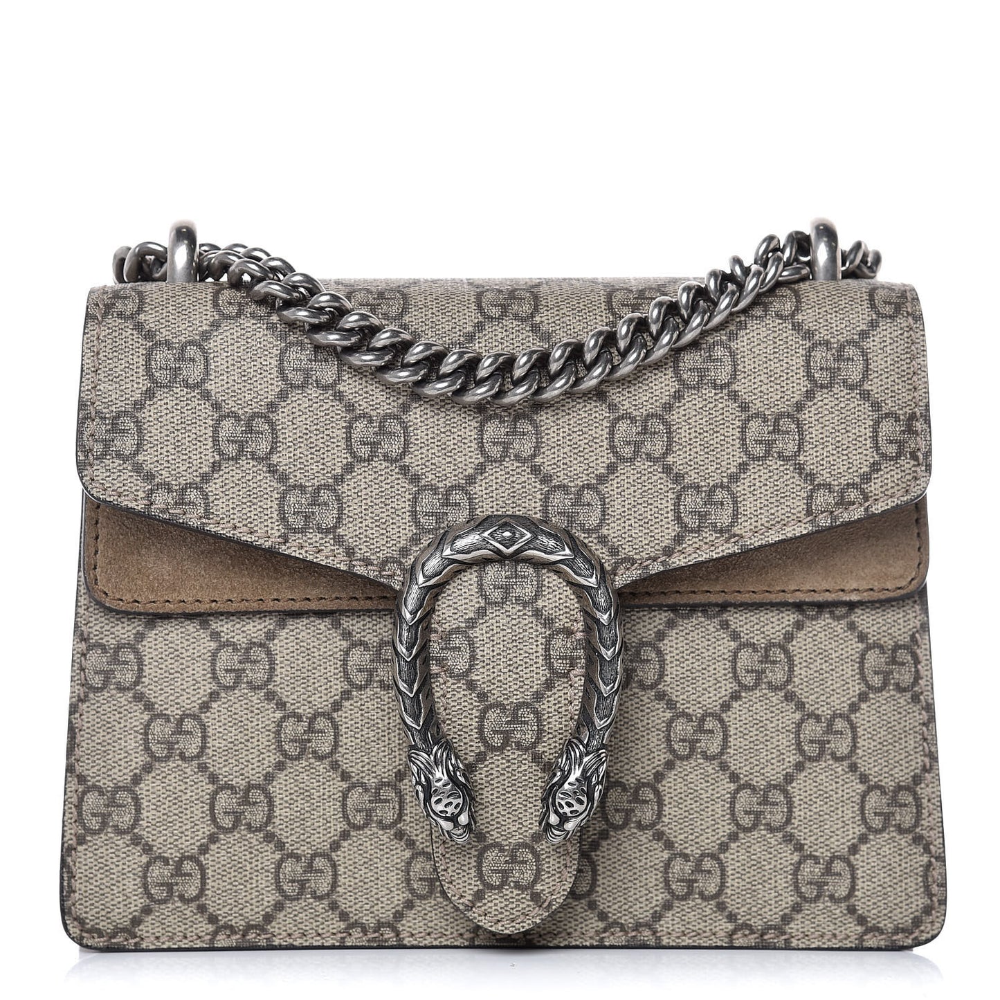 GG Supreme Monogram Mini Dionysus Shoulder Bag Taupe
