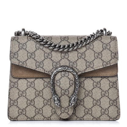 Gucci GG Supreme Monogram Mini Dionysus Shoulder Bag Taupe 1 of 11