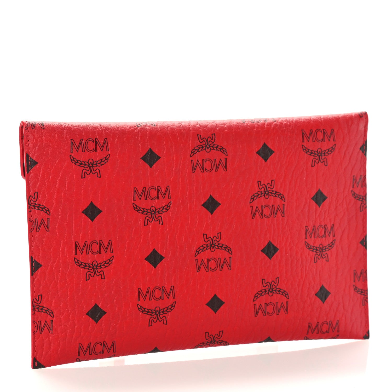 MCM Visetos Envelope Clutch Red 3 of 8