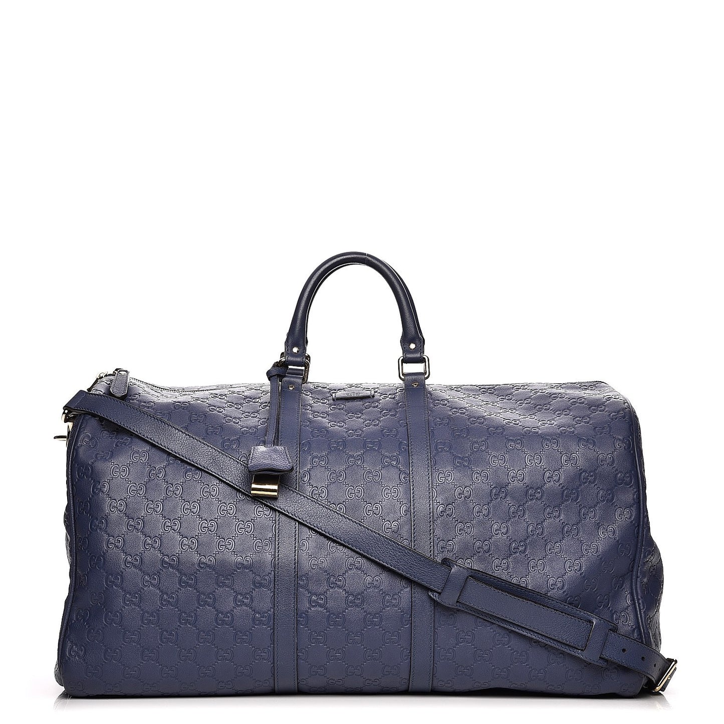 Guccissima Large Carry On Duffle Blue