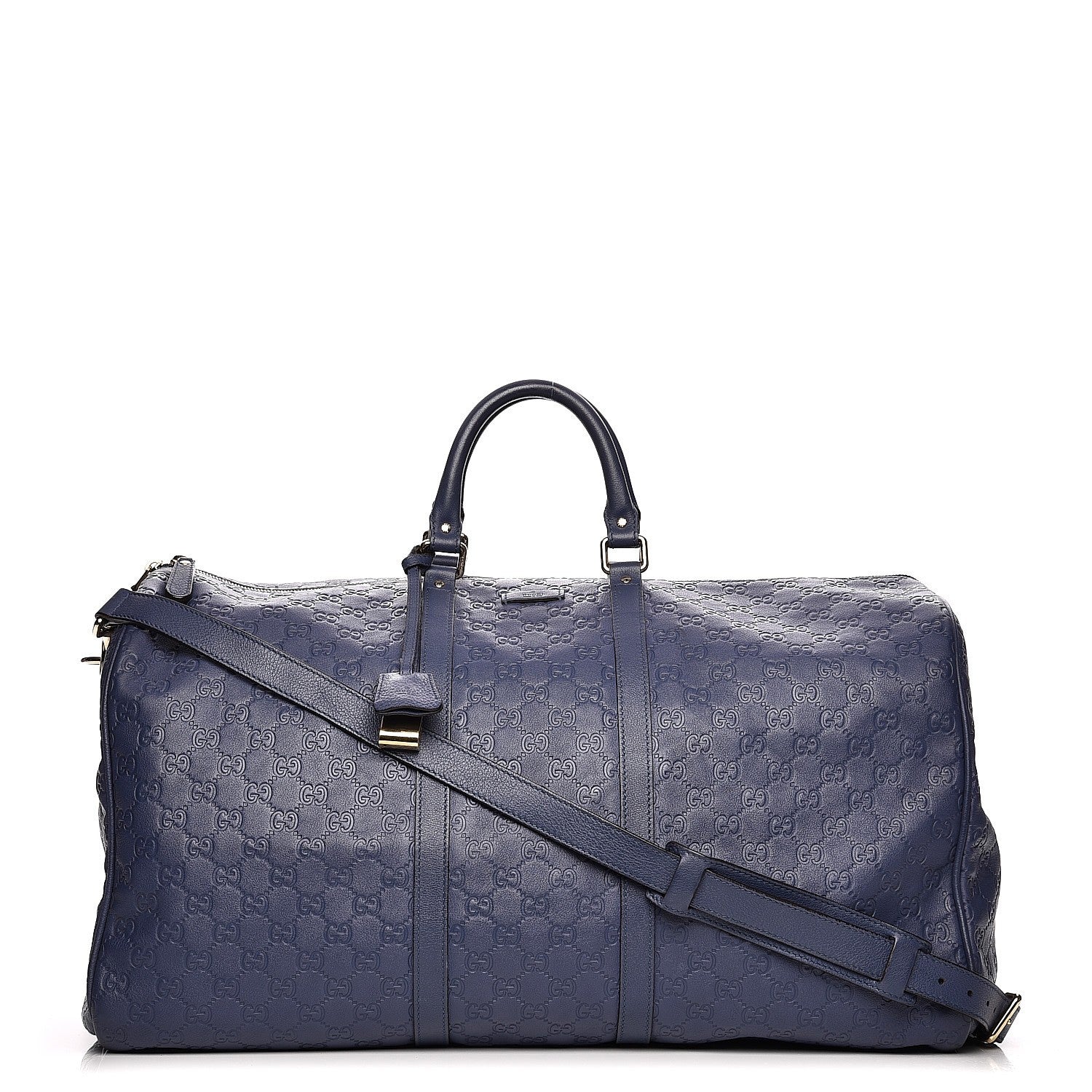 Gucci Guccissima Large Carry On Duffle Blue 1 of 10