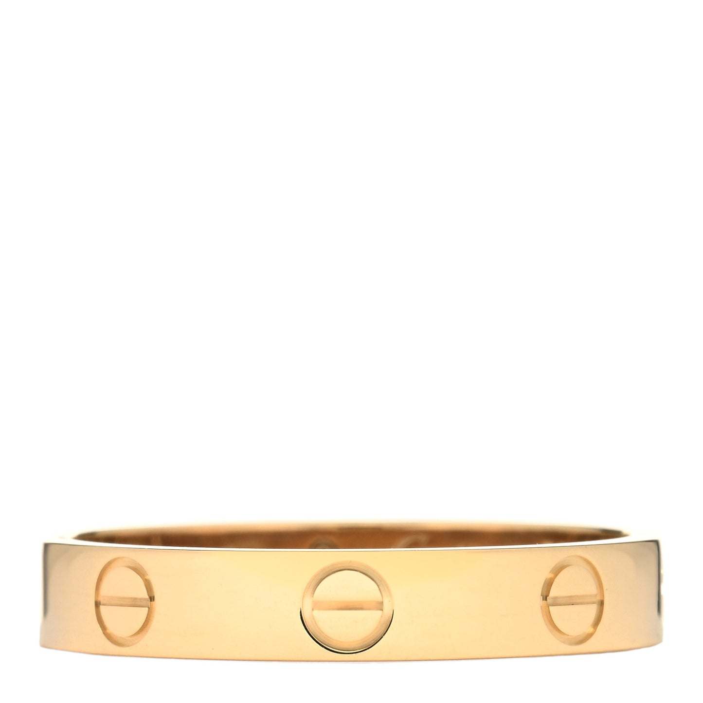 18K Yellow Gold 3.5mm LOVE Wedding Band Ring 58 8.25