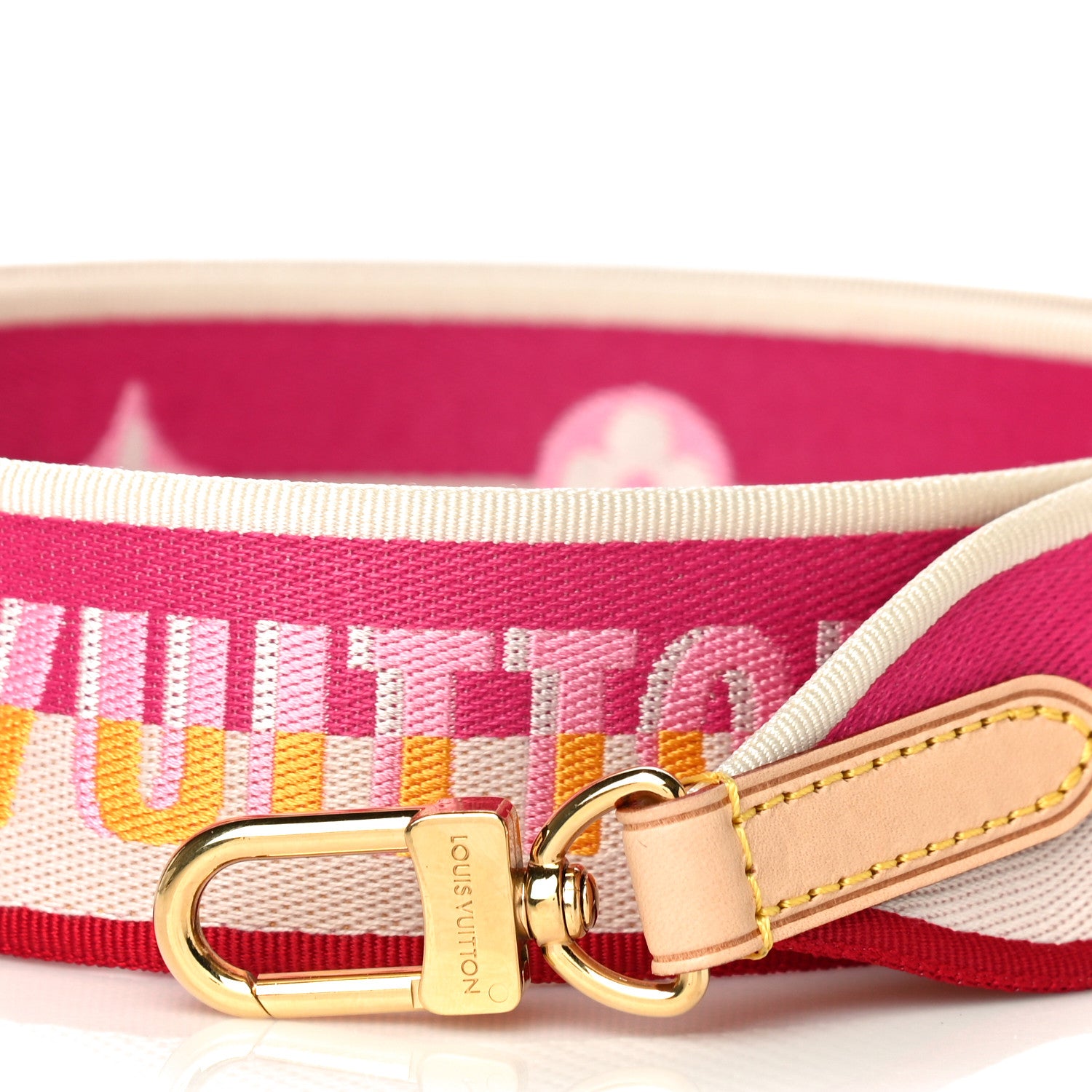Louis Vuitton Jacquard Speedy Bandouliere 20 Shoulder Strap Fuchsia 2 of 5