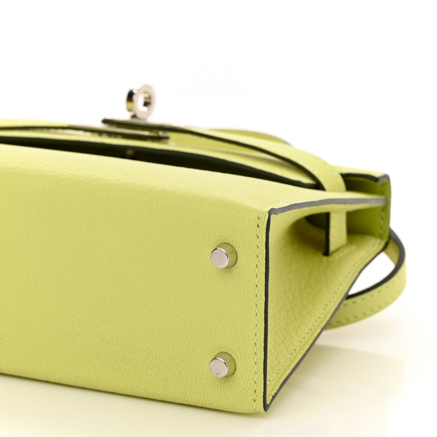 Hermes Chevre Mysore Mini Kelly Sellier 20 Jaune Bourgeon 10 of 11