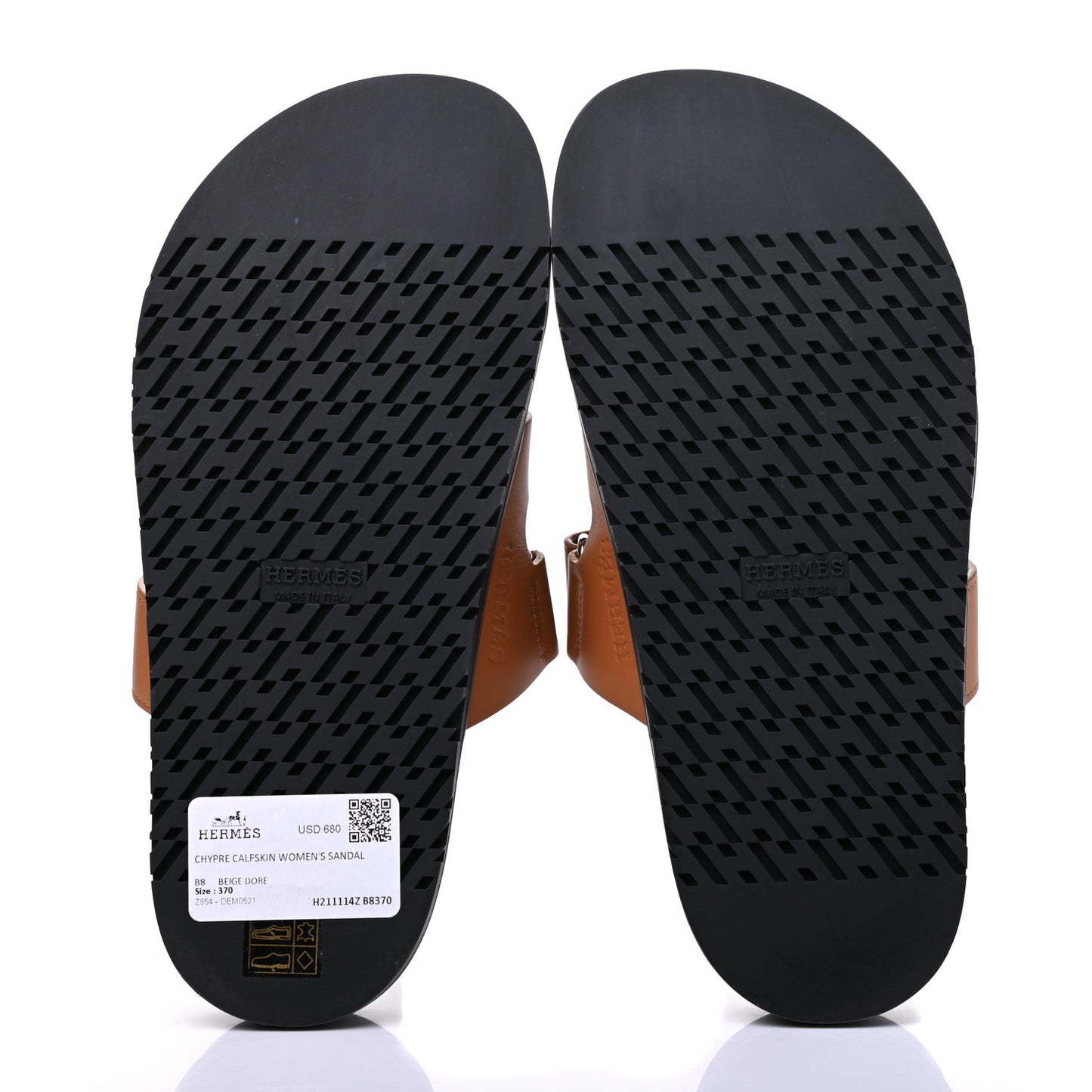 Calfskin Womens Chypre Sandals 37 Naturel