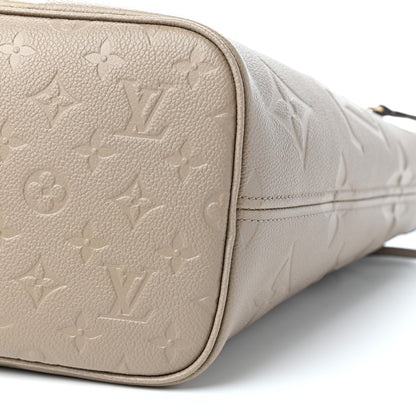 Louis Vuitton Empreinte Monogram Giant Neverfull MM Tourterelle 8 of 9