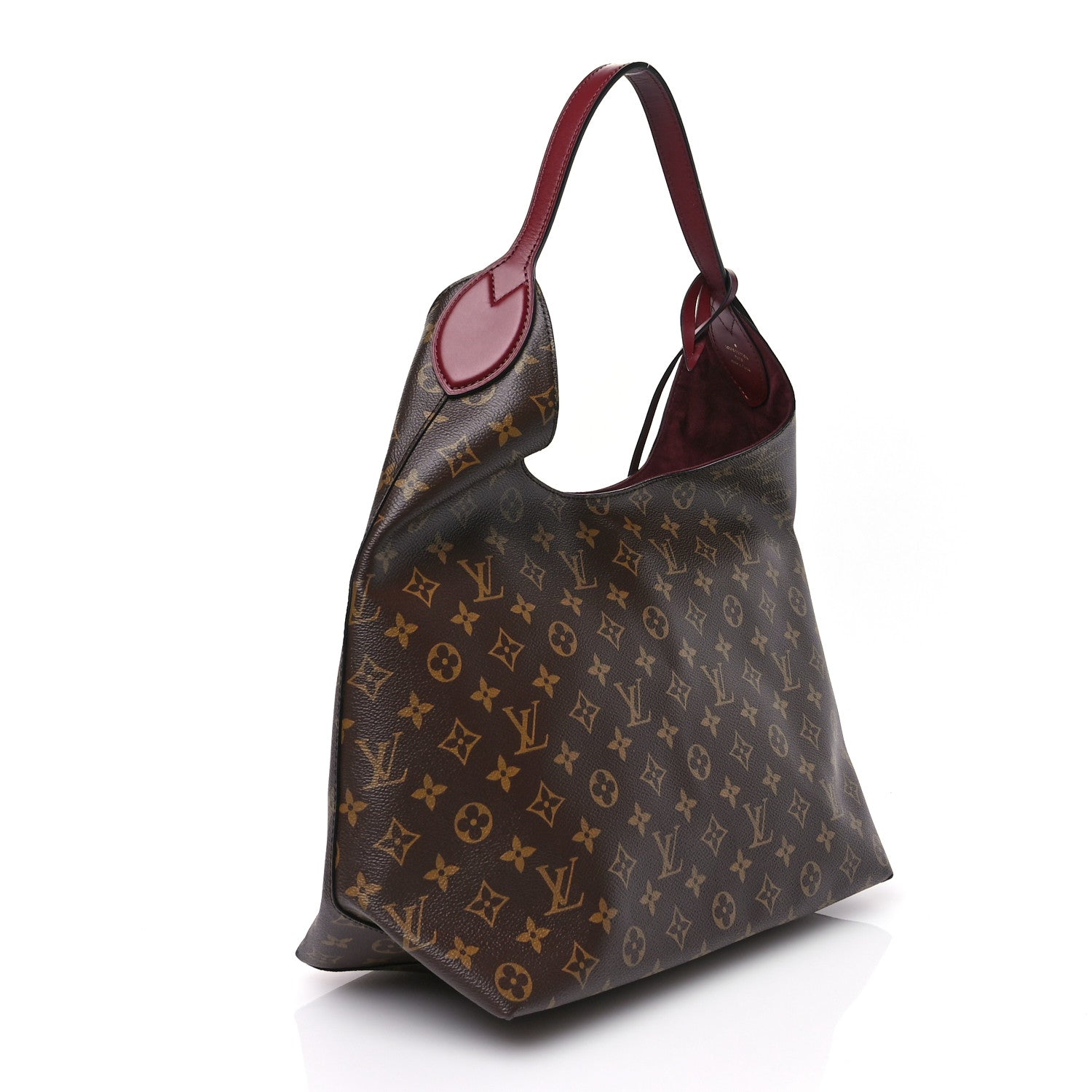 Louis Vuitton Monogram Flower Hobo Bordeaux 3 of 10