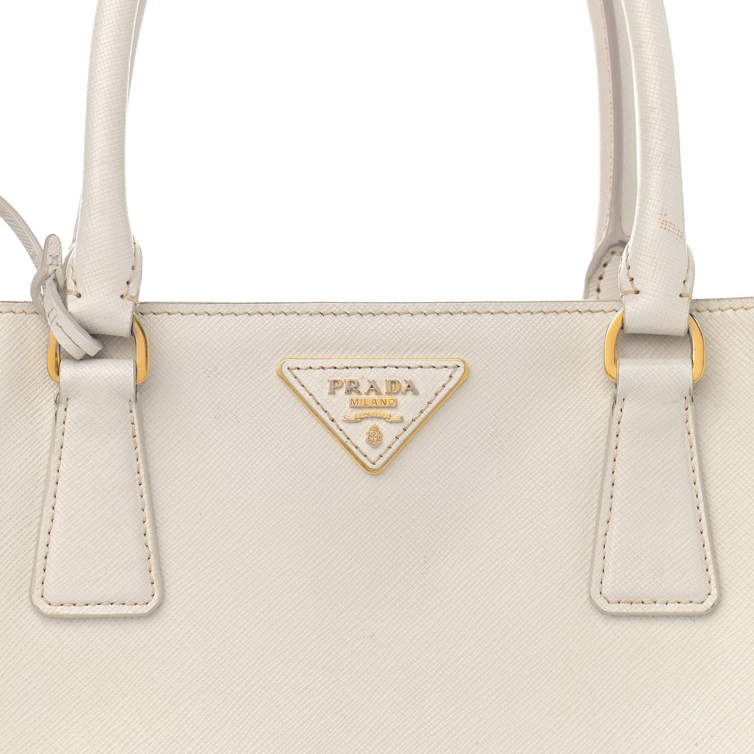 Prada Saffiano Medium Galleria Double Zip Tote Bianco 9 of 19