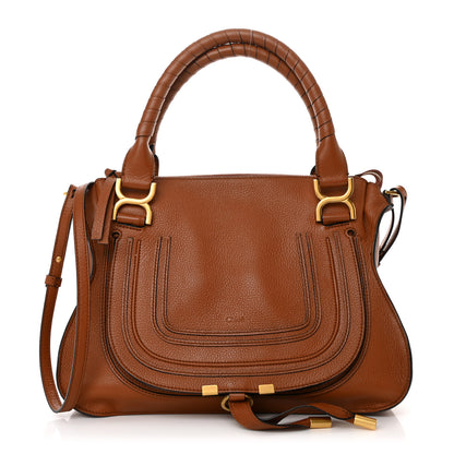 Chloe Calfskin Medium Marcie Satchel Tan 1 of 12