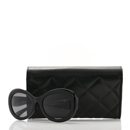 Chanel Acetate Polarized Oval CC Sunglasses 5469-B-A 8 of 8