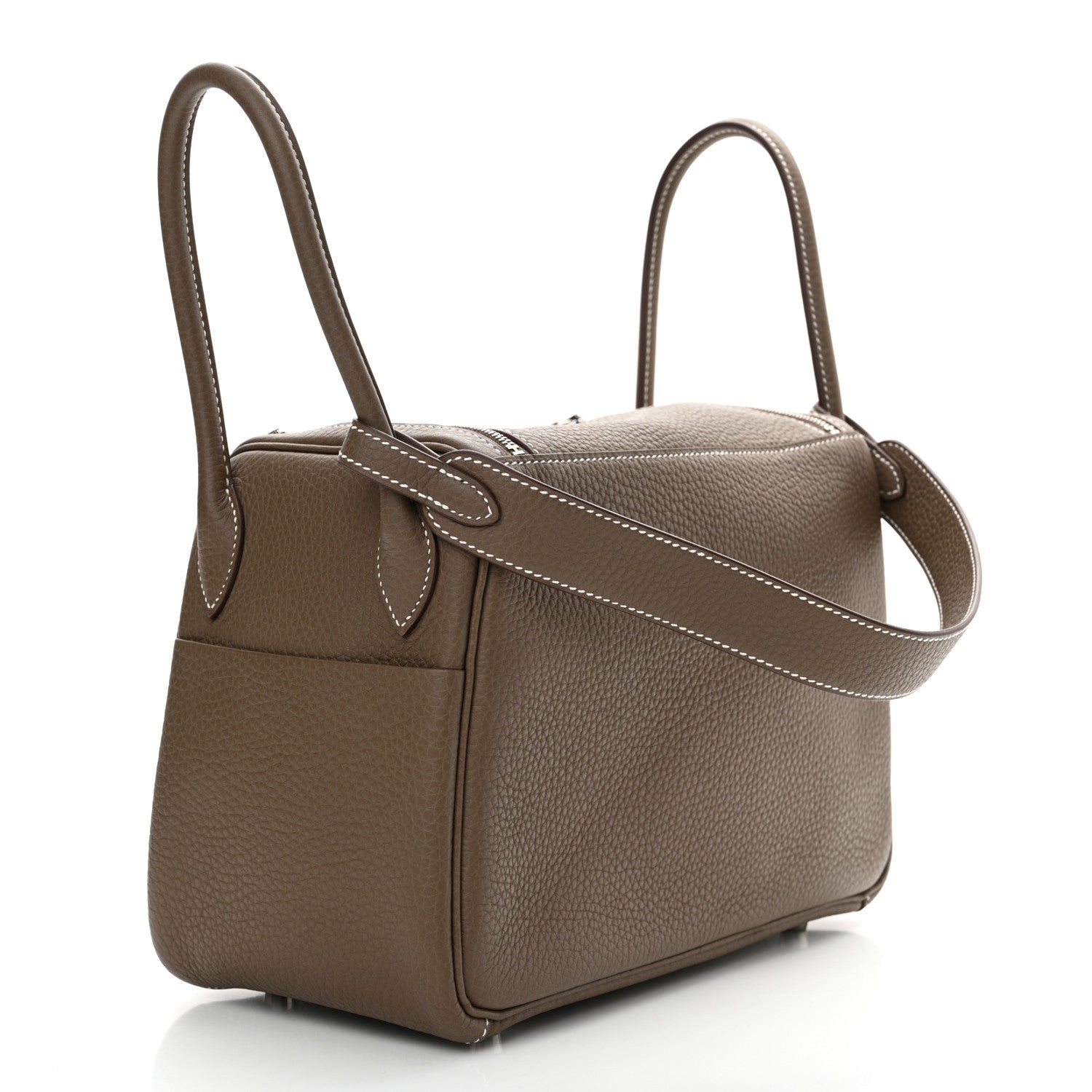 Hermes Taurillon Clemence Lindy 26 Etoupe 3 of 11