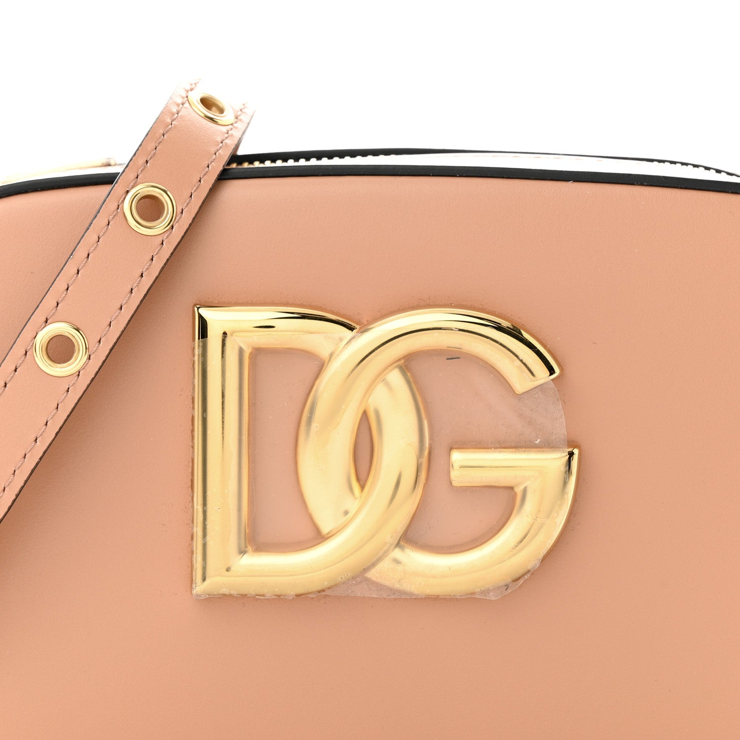 Dolce & Gabbana Calfskin Hot Stuff DG Logo 3.5 Crossbody Bag Cipria 7 of 9