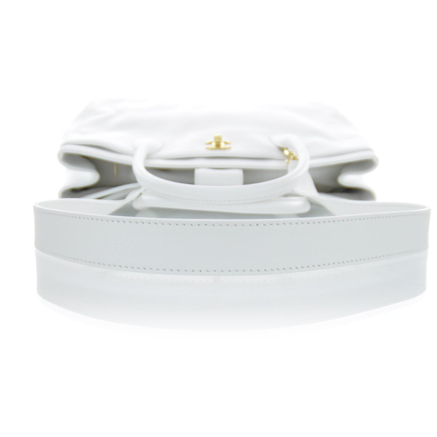 Chanel Caviar Cerf Executive Shopper Tote White 4 of 12
