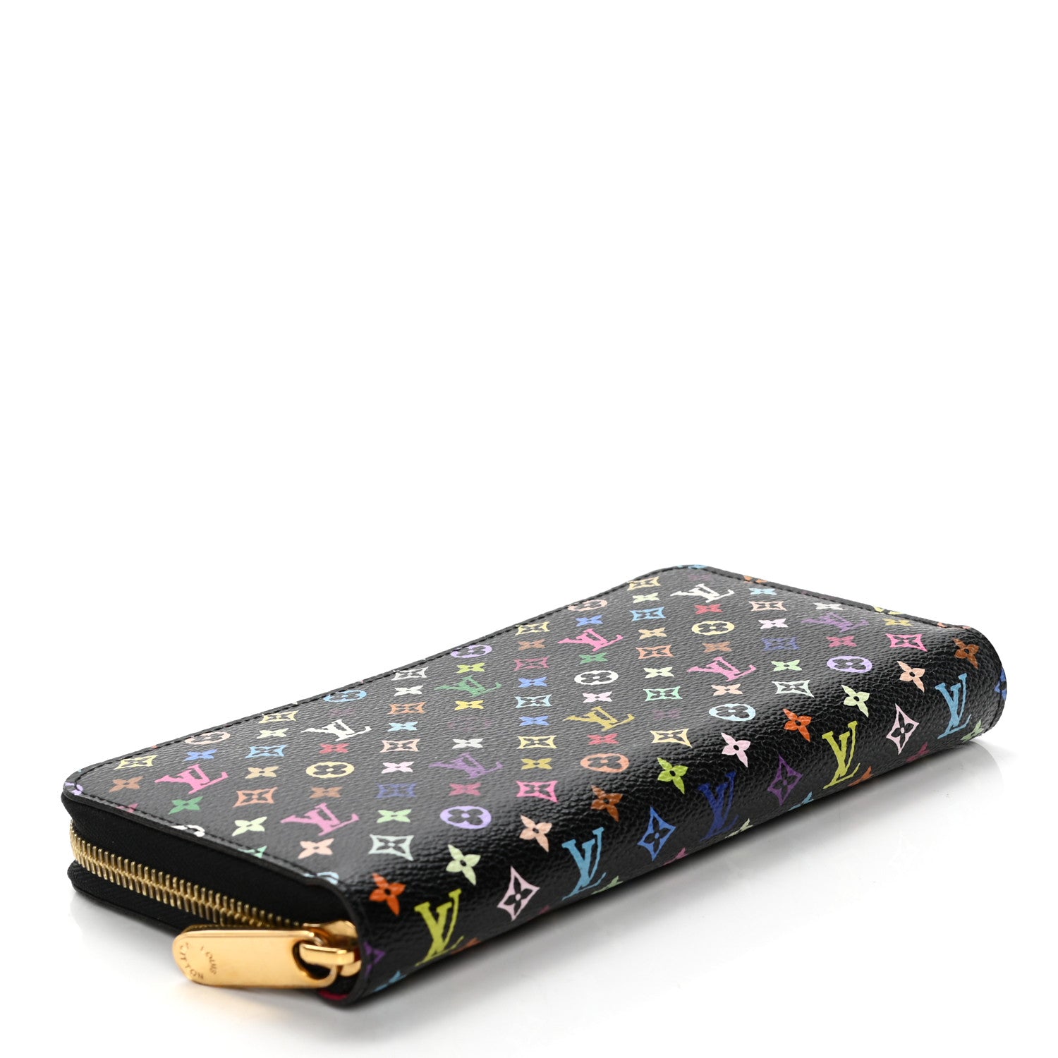 Louis Vuitton Monogram Multicolor Zippy Wallet Black Grenade 4 of 7