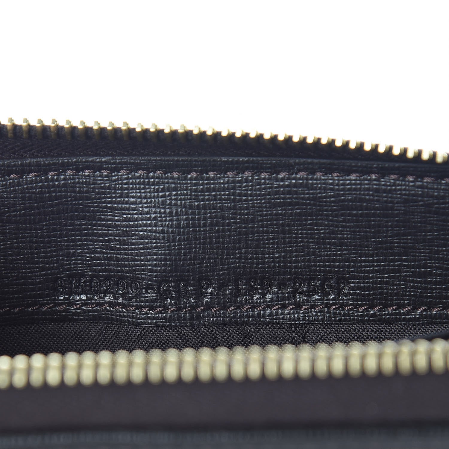 Fendi Zucca Spalmati Vitello Elite Zip Around Wallet Tobacco Ebano 7 of 8