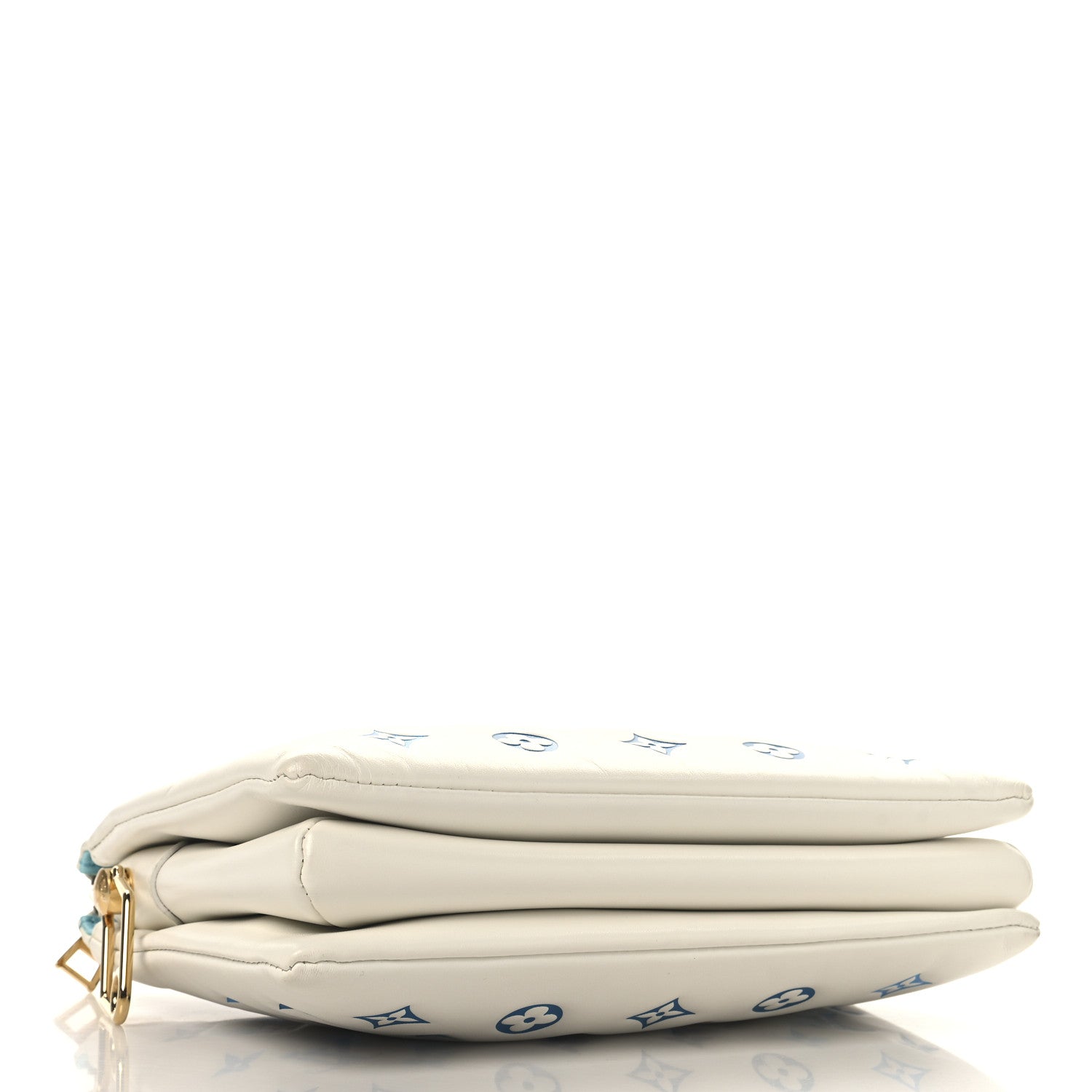 Louis Vuitton Lambskin Embossed Monogram Tricolor By The Pool Coussin PM White Blue 3 of 10