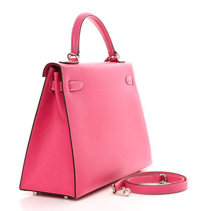 Hermes Epsom Kelly Sellier 32 Rose Tyrien 3 of 15