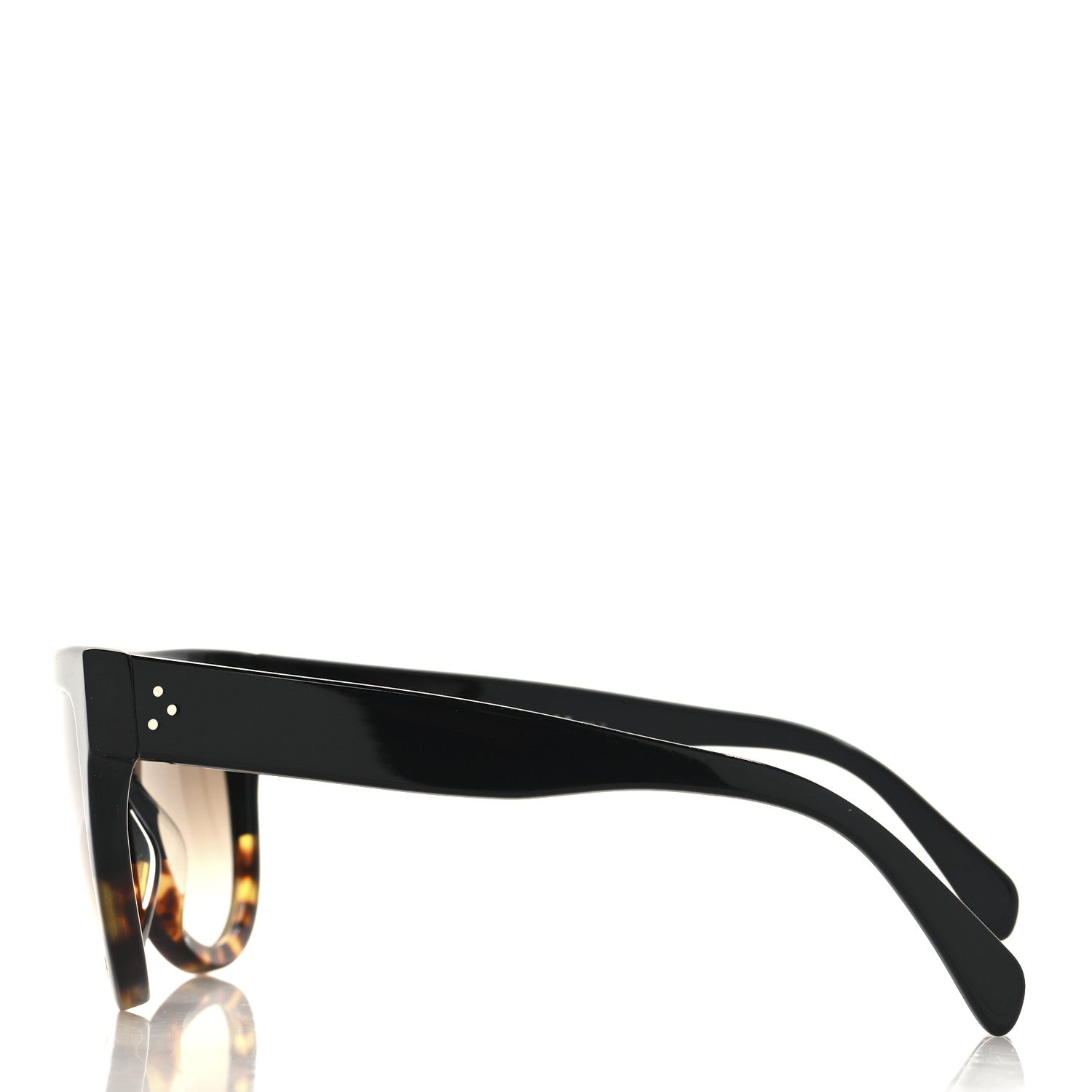 Celine Shadow Sunglasses CL 41026/S Black Havana 3 of 7