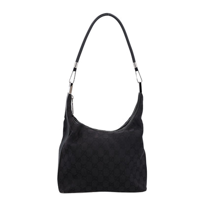 Gucci Monogram GG Small Clasp Hobo Black 1 of 10