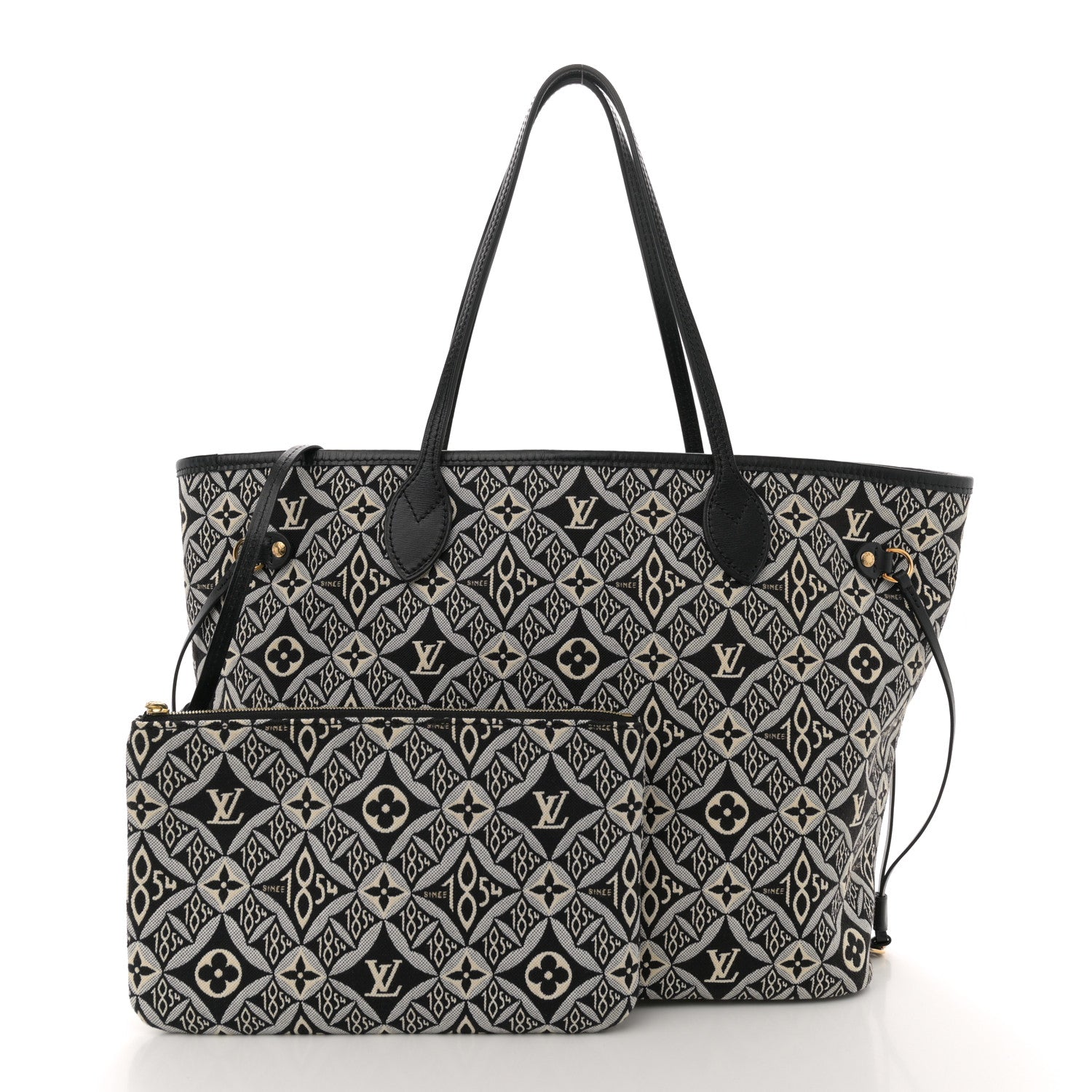 Louis Vuitton Jacquard Since 1854 Neverfull MM Grey 3 of 11