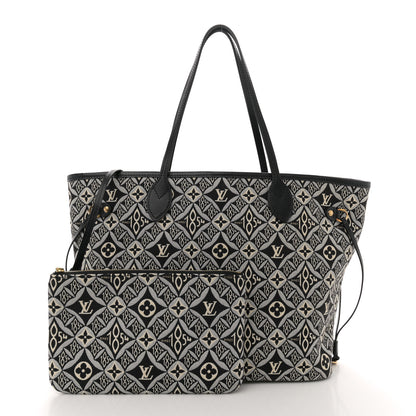 Louis Vuitton Jacquard Since 1854 Neverfull MM Grey 3 of 11
