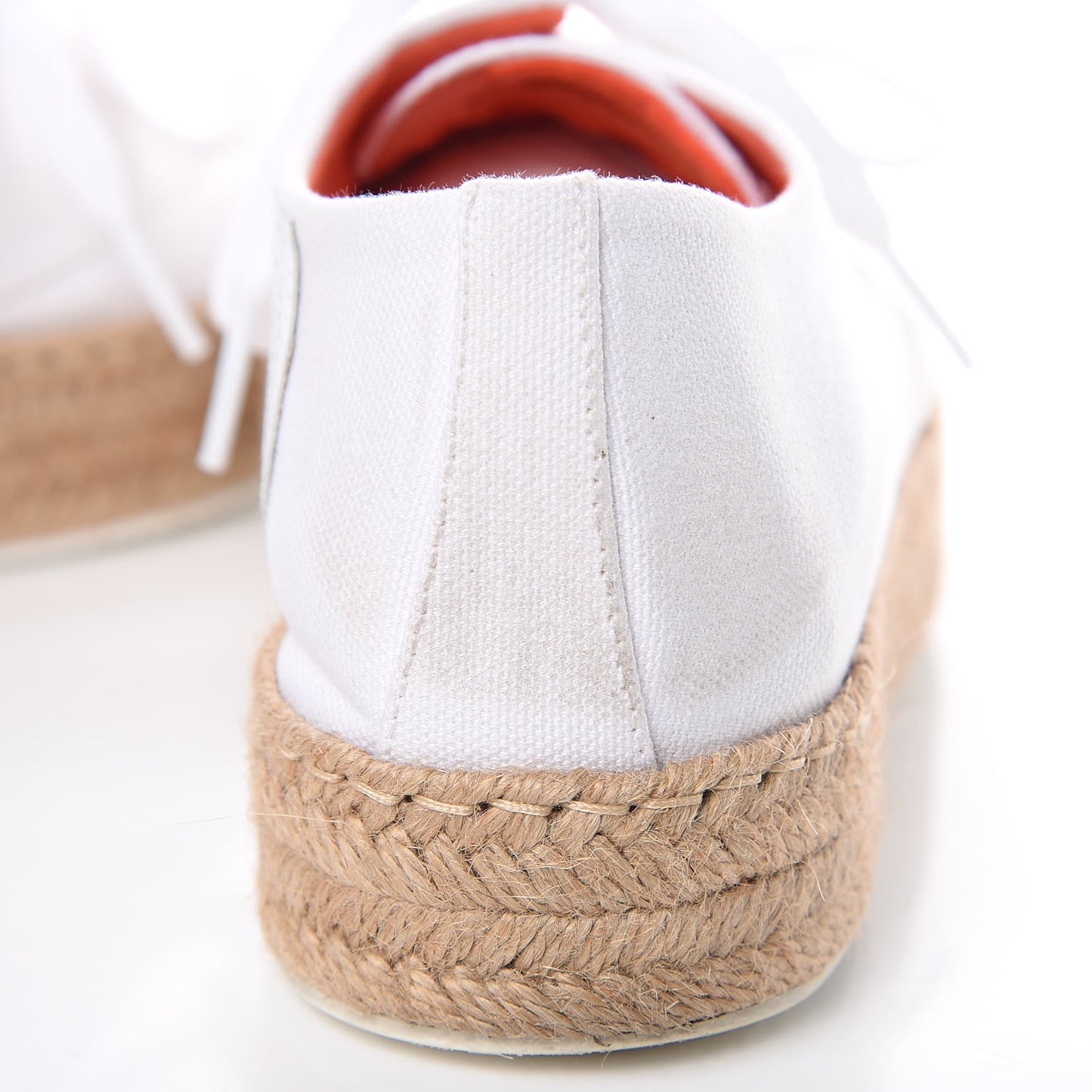 Cotton Canvas Rosa Sneakers 37 White