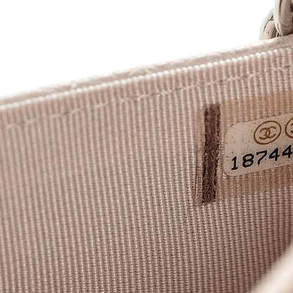 Chanel Pearly Caviar Quilted Wallet On Chain WOC Pink 8 of 8